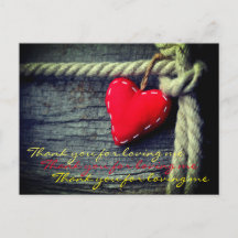 Bedankt dat je van me briefkaart houdt