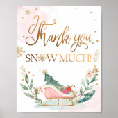Bedankt dat je veel Sneeuwkraag hebt gemaakt, meis Poster (Voorkant)