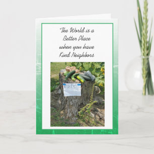 Bedankt dat je vriendelijke buren bent kaart