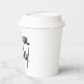 Bedankt dat je wegging papieren bekers (Links)