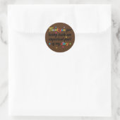Bedankt dat je zo'n belangrijke leraar bent ronde sticker (Tas)