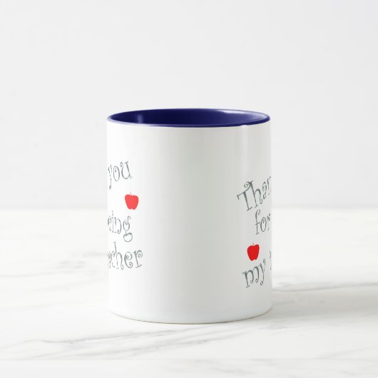 Bedankt dat leraar Red Apple Classroom apprecieert Mok (Midden)