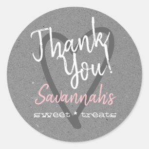  bedankt de Labels voor het grijze kraftpapier voo