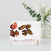 bedankt die een briefkaart geven (Staand voorkant)