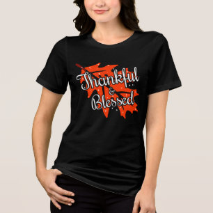 Bedankt die een dag premium vectorontwerp geven Tri-Blend shirt