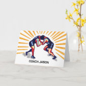 Bedankt die met een wasstrook rondlopen personalis kaart (Gele Bloem)