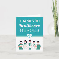 Bedankt Doctor Nurse Healthcare Workers Kaart