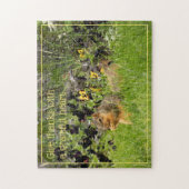 Bedankt eekhoorn geven legpuzzel (Verticaal)