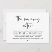 Bedankt een brunch , feest na de bruiloft kaart (Voorkant)