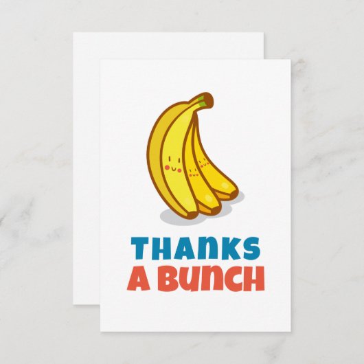 Bedankt een Bunch Funny Appreciation (Voorkant / Achterkant)