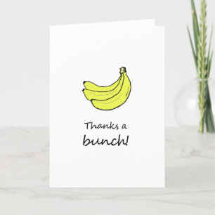 Bedankt een Bunch-kaart