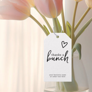 Bedankt Een Bunch Minimalistische Liefde Hart Cadeaulabel