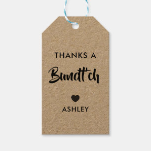 Bedankt Een Bundt'ch Gift Label, Bundt Cake Label, Cadeaulabel