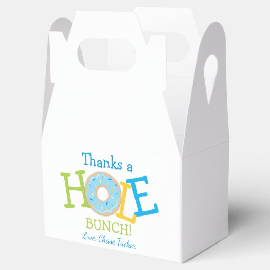 Bedankt een Hole Bunch Boy Donut Verjaardagsfeestj Bedankdoosjes (Geopend)