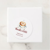 Bedankt een Latte Bruidsfeest Aangepast Bedankjes Labels (In situ)