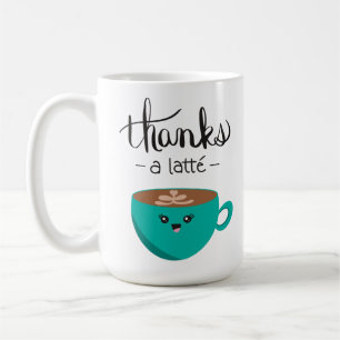 Bedankt een latte mok