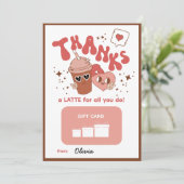 Bedankt een latte voor alles wat je doet! Cadeauho (Staand voorkant)