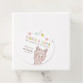 Bedankt Een Llama Alpaca Verjaardagsfeest Bedankjes Labels (In situ)