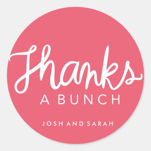 Bedankt een loten sticker (Voorkant)