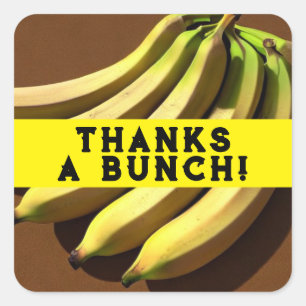 Bedankt een stel vierkante sticker