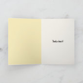 Bedankt egel met bloemenbos kaart (Binnen)