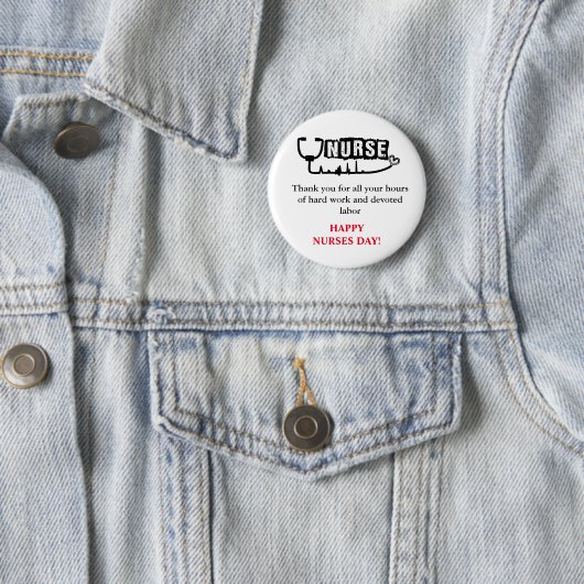Bedankt en Happy Nurses Day Button (In situ)