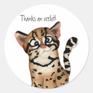Bedankt en Ocelot Stickers