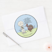 Bedankt en waardevol ronde sticker (Envelop)