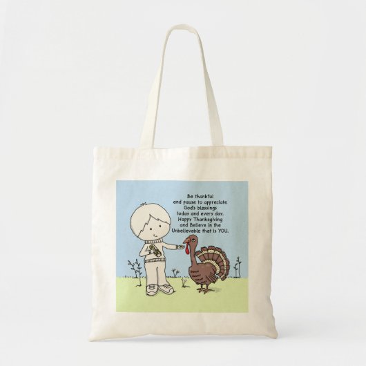 Bedankt en waardevol tote bag (Voorkant)