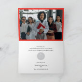 Bedankt en winkels feestdagen kaart (Binnen)