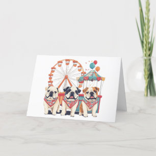 Bedankt Engelse Bulldogs tijdens een carnaval