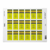Bedankt Etiket (Full Sheet)