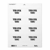 Bedankt Etiket (Full Sheet)