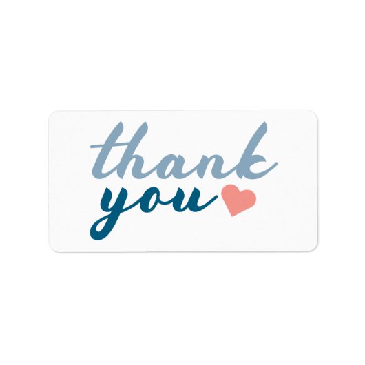 Bedankt Etiket (Voorkant)