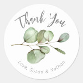 Bedankt Eucalyptus Sticker (Voorkant)