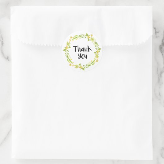 Bedankt Floral Sticker (Tas)
