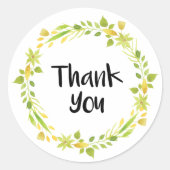 Bedankt Floral Sticker (Voorkant)