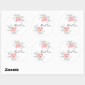 Bedankt Floral Sticker (Vel)