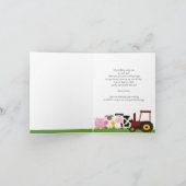 Bedankt Foto Boerderij Kaart (Binnen)