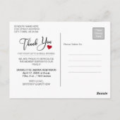 Bedankt | Foto Zachte Moderne Baby Briefkaart (Achterkant)