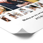 Bedankt Fotocollage Afscheidsfeest Poster (Hoek)