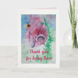 Bedankt, Foxglove en Bee Bedankkaart