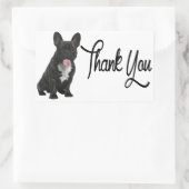 Bedankt Franse Bulldog Puppy Dog Sticker (Tas)