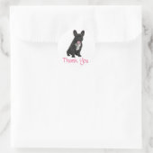 Bedankt Franse Bulldog Puppy Dog Sticker (Tas)