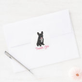Bedankt Franse Bulldog Puppy Dog Sticker (Envelop)