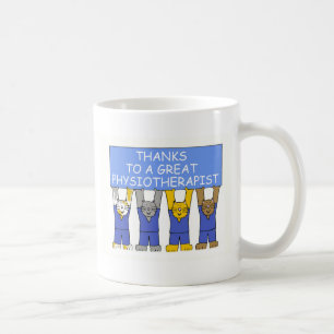 Bedankt Fysiotherapeutisch Cartoon Katten Koffiemok