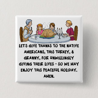 Bedankt?Geef Vierkante Button 5,1 Cm