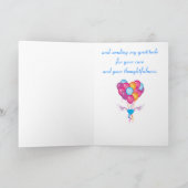 Bedankt gekleurde ballonnen in hartvorm (Binnen)