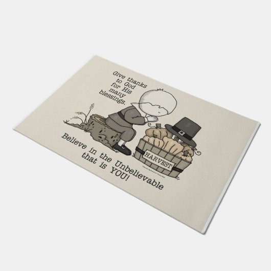 Bedankt geven deurmat (Schuin)