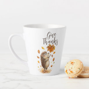 Bedankt geven latte mok